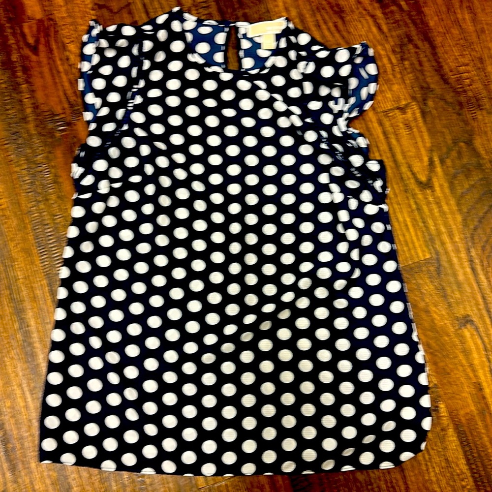 Polka dot top; Michael Kors